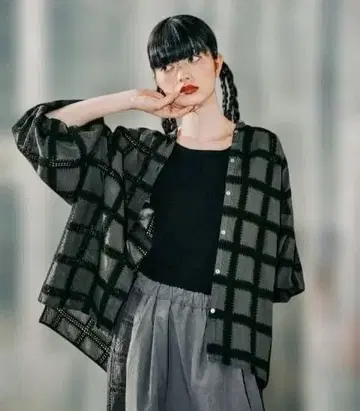 niko and - 니코앤드 엠브로 보일 밴딩 셔츠 프리 사이즈 블랙