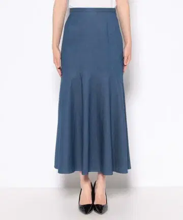 allureville 라이트 데님 머메이드 스커트