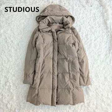 일본제 STUDIOUS 스테이디오스 롱 다운 자켓 베이지 0