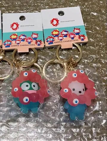 만박 산리오 클리어 컬러 키링 한교동 포차코 세트