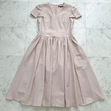 Rene basic 튤립 슬리브 원피스 핑크 34