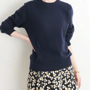 IENA 크루넥 풀오버 네이비