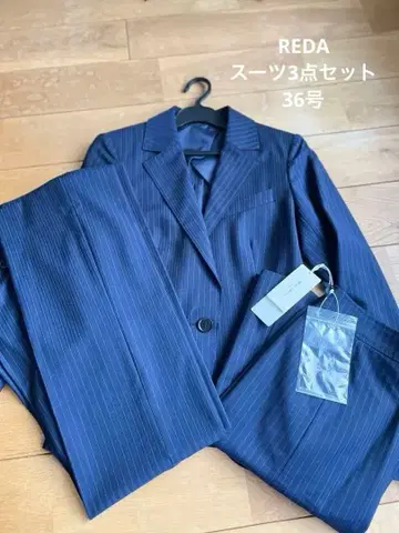 수트 컴퍼니 REDA 네이비 스트라이프 스커트 팬츠 3세트