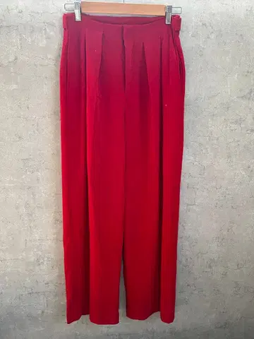 KBF 빨간색 와이드 팬츠 벨로아