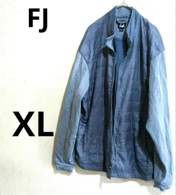 FJ [ XL ] 그레이 퀼팅 자켓 하자품 (지퍼 고장)
