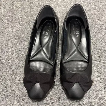 DIANA 블랙 리본 플랫슈즈 23.5