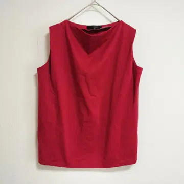 UNTITLED 코튼 블라우스 1 레드 고급 심플 일본제