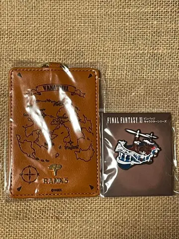 파이널 판타지 XI 비공 여행사 패스 케이스 비공정 핀 배지