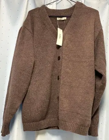 모헤어 터치 가디건 브라운