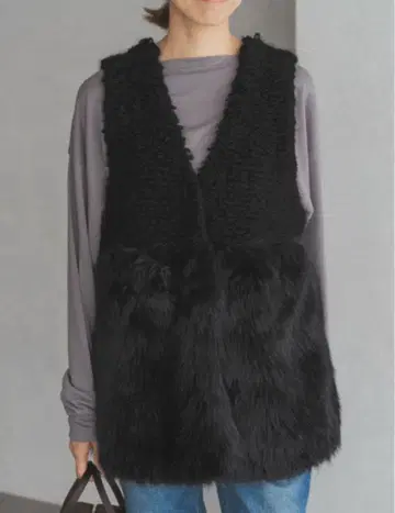 이에나 RITTO 리트 ROOP FUR VEST 베스트 202490-FT