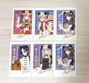 그 비스크 돌 차이나 중화반점 사진풍 카드 폴라로이드 하와이무 6장 세트