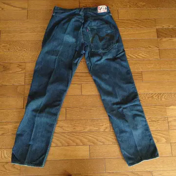 EVISU 다크 블루 데님 32