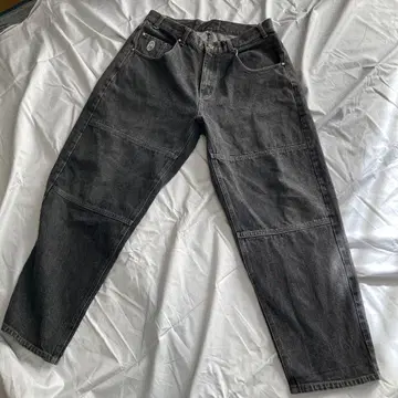 블랙 데님 팬츠