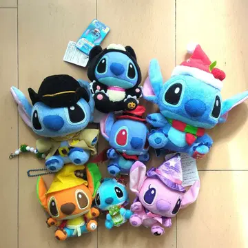 스티치 봉제 인형 7개 세트