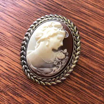 빈티지 카메오 브로치