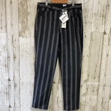 택 포함 새상품 장 폴 고티에 팬츠 블랙 올 패턴 사이즈 40 울 혼방