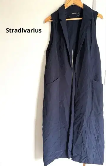 스트라디바리우스 롱 베스트 코트 네이비 [ S ]
