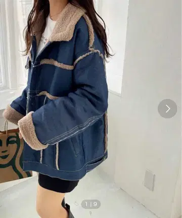 nelliy. 데님 보아 무스탕