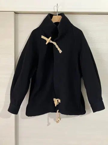 HYKE 더플 코트 네이비