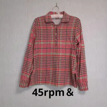 45rpm & 체크 무늬 긴팔 셔츠