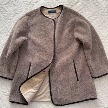 [ 정가 2만 ] 쉽스 보아 코트 그레이지 긴팔 블루종 아우터