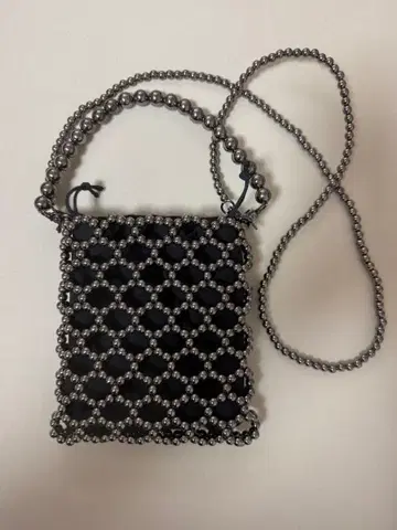 LEPSIM 비즈 숄더 미니백