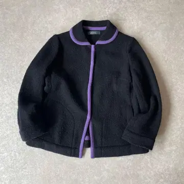 새상품급 Ajour 작가 핸드메이드 울 자켓