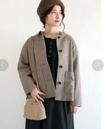 사만사 모스모스 Samansa Mos2 카라 부착 숏 기장 코트 SM2