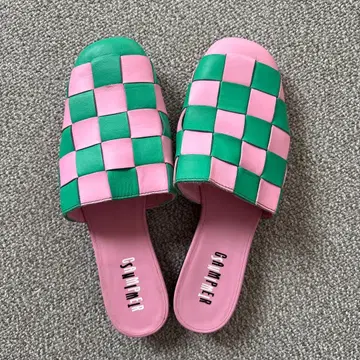 CANPER TWINS 체크 뮬 38