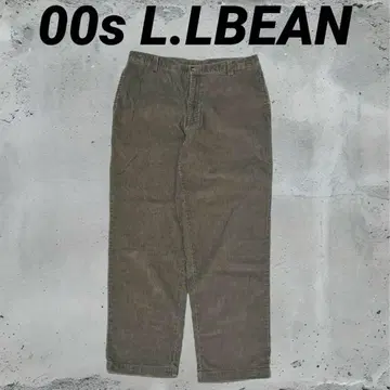 00s L.LBEAN 카키 코듀로이 USA 디자인 W34 L30