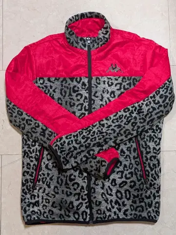 Kappa 레오파드 무늬 점퍼 L 리버서블 골프