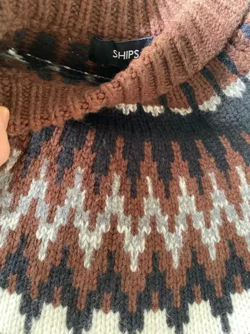 SHIPS 지그재그 패턴 니트 스웨터