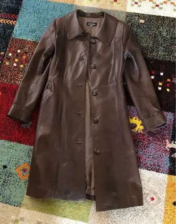 Josephine 램 가죽 롱 코트