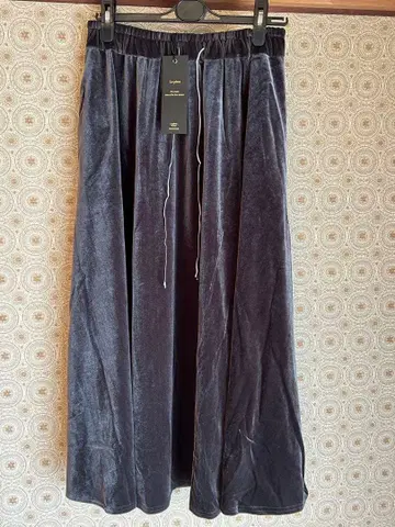 Le pivot 다크 그레이 벨로아 롱 스커트 프리 사이즈