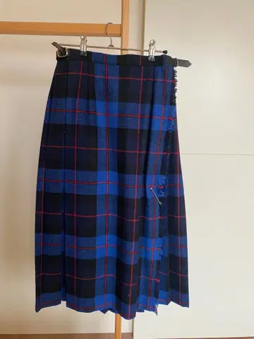 오닐 오브 더블린 체크 무늬 롱 스커트 랩 스커트