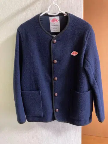 단톤 울 모사 노카라 싸개 버튼 자켓