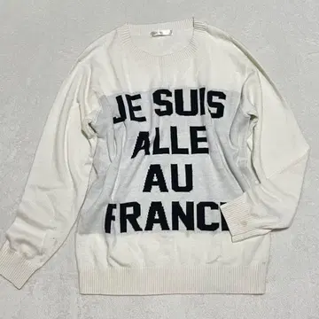 아르테미스 로고 디자인 니트 스웨터 풀오버 스트릿 루즈핏 M