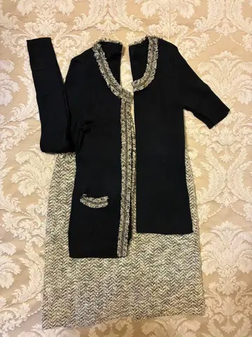 INED 니트 앙상블과 스커트 셋업