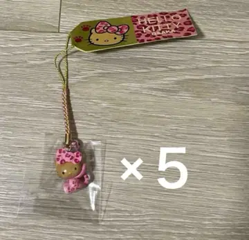 지역 한정 키티 매달기 스트랩 오사카 한정판 5개