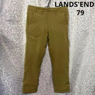 LANDS'END 카키 속기모 팬츠