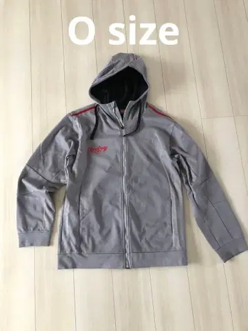 Rawlings 풀 집업 후드티 그레이