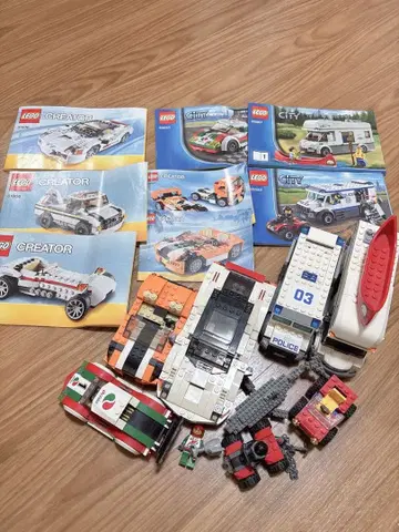 최종 가격 인하 레고 크리에이터 레고 시티 캠핑카 폴리스카 세트