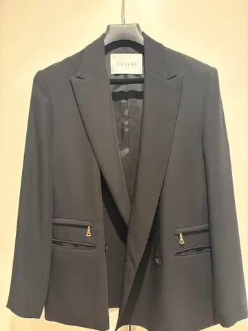 CULLNI 21-AW-032 더블 자켓 블랙