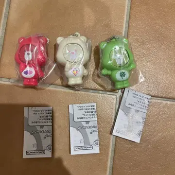 곰 캐릭터 캡슐 토이 3개 세트