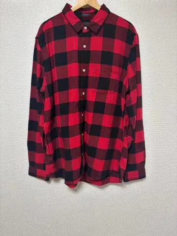 GAP 플란넬 셔츠 빨검 체크
