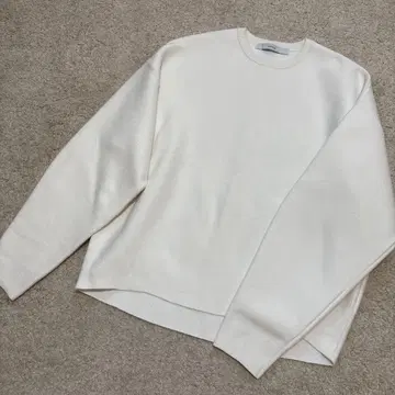 프레임워크 2044SS 스무스 니트 풀오버 화이트 코튼