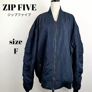 [ a2073 ] ZIPFIVE 오버 사이즈 MA-1 밀리터리 블루종 F