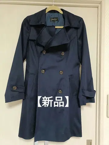 [ 미사용 새상품 ] 퀸즈 코트 네이비 트렌치코트
