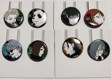애니메이션 캐릭터 핀 배지 8개 세트