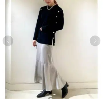 allureville 비너스 페이크 스웨이드 머메이드 스커트